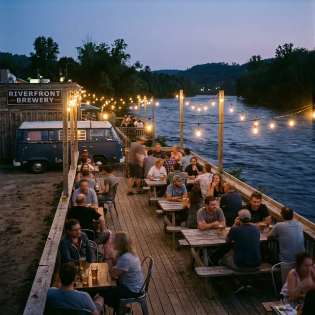 Stay behind a craft brewery